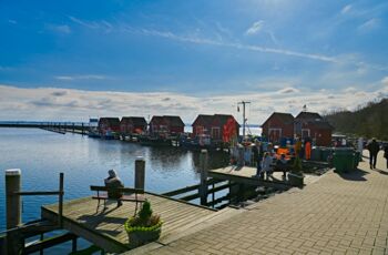 Ostsee Urlaub im Ferienhaus - kleiner Fischerhafen